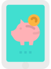 bank finance app solution icon